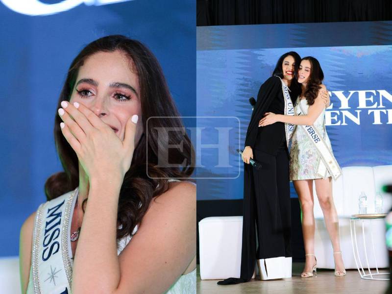 Lloró y mostrando su aprecio a Alejandra Fuentes, Miss Honduras 2025, así fue la primera noche de Fátima Bosch en Honduras. Aquí las imágenes.