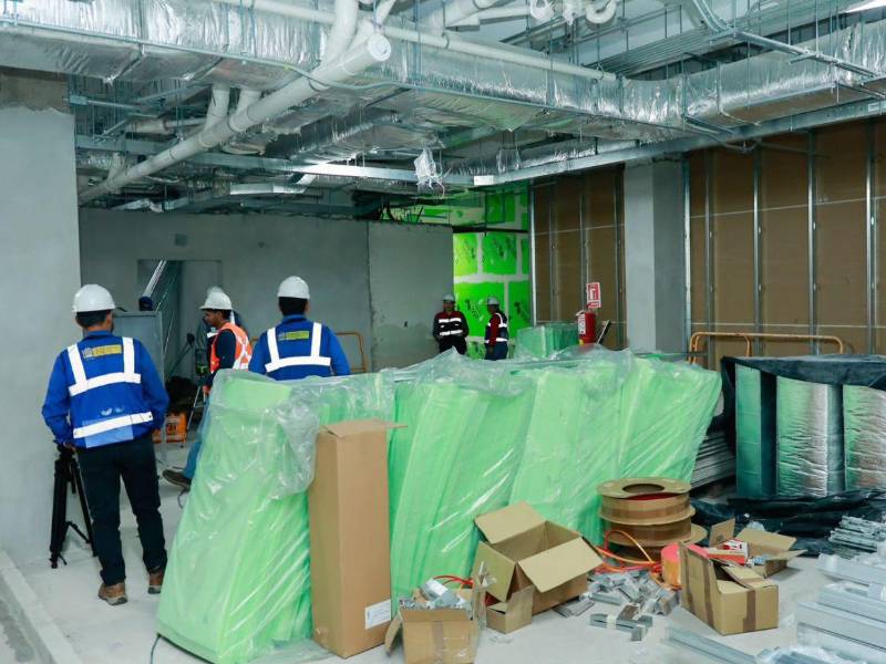 La construcción de los espacios donde funcionarán los quirófanos presentan un alto porcentaje de avance, por lo que se espera que a finales del año estén listos.