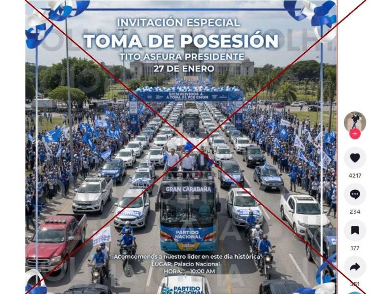 Captura de pantalla a una publicación de TikTok hecha el 8 de enero de 2026.