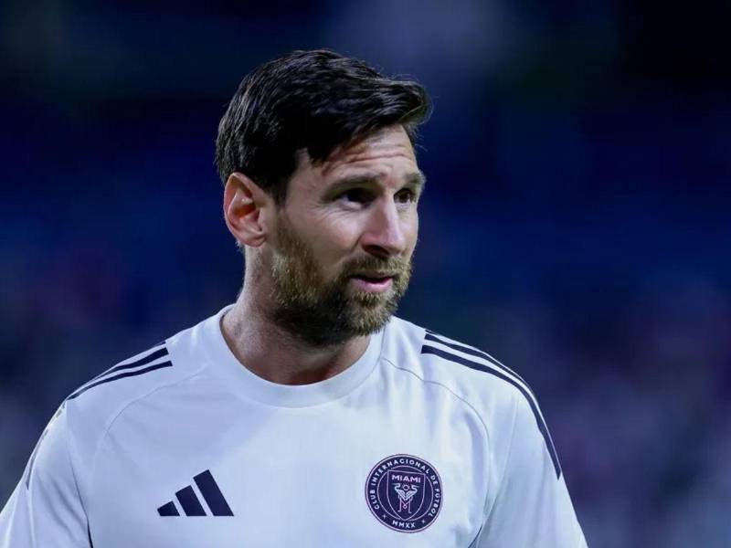 Lionel Messi previo a un partido con el Inter Miami.