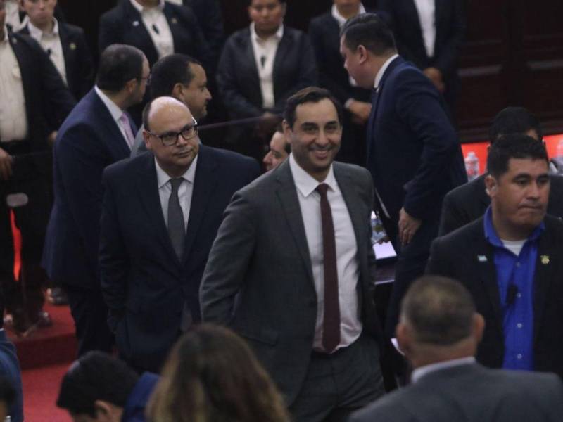 Autoridades de la ENEE, CREE y la Secretaría de Finanzas participaron en la sesión legislativa en la que se leyó el dictamen de las reformas eléctrica y que fue rechazado por la bancada de Libre.
