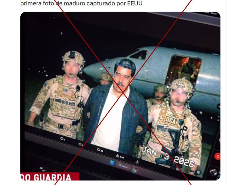 Captura de pantalla a una publicación en X hecha el 3 de enero del 2026.