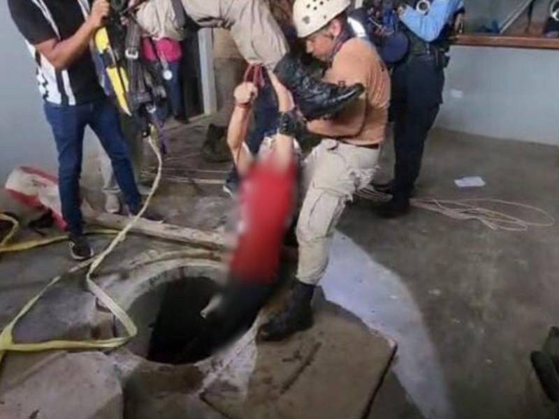 Luis Ernesto Cruz, de 41 años, murió realizando trabajos de limpieza a un pozo, deja a cinco pequeños hijos.