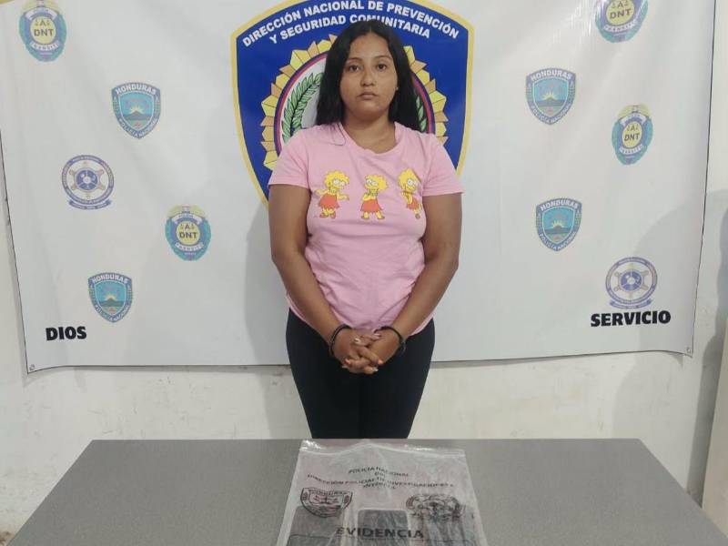 La mujer fue capturada en el sector de La Cholomeña, en Sabá.