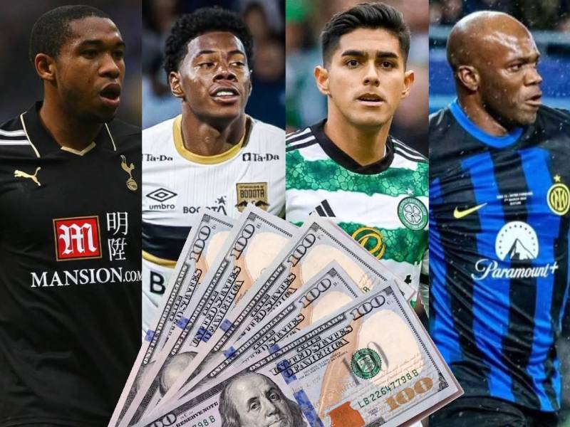 Dereck Moncada ha sido la bomba este sábado al confirmarse su fichaje por el Lugano de Suiza. Te mostramos los millones que recibirá y el top de jugadores más caros de Honduras.