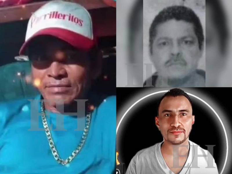 Juan José Torres Garay, Edilberto Amaya Osorio y Gilbert Salomón Midence, en el orden de izquierda a derecha.