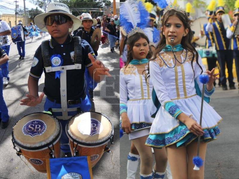 El talento de muchos niños y niñas quedó expuesto en las calles capitalinas este domingo en los desfiles escolares de cara a los 205 años de independencia de Honduras. Más fotos a continuación.