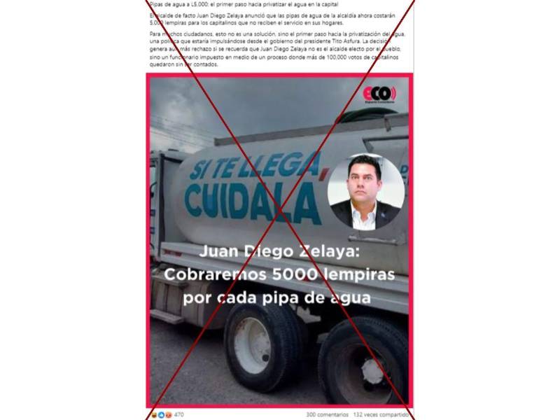 Captura de pantalla a una publicación de Facebook hecha el 6 de marzo de 2026.