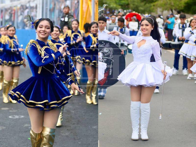 En tonos azules, blancos y otros rosas, estos son los trajes que más hermosos de este año en los desfiles patrios.