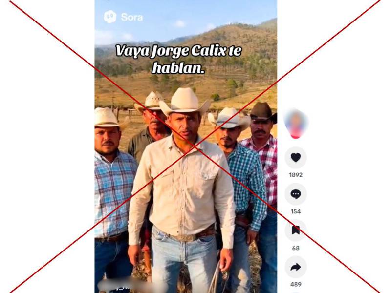 Captura de pantalla a una publicación de TikTok hecha el 3 de noviembre de 2025.