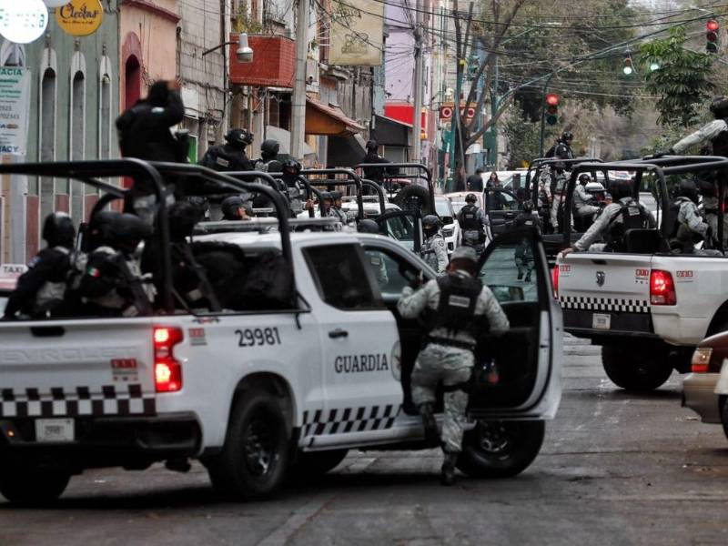 La zona permanece resguardada por la Guardia Nacional.