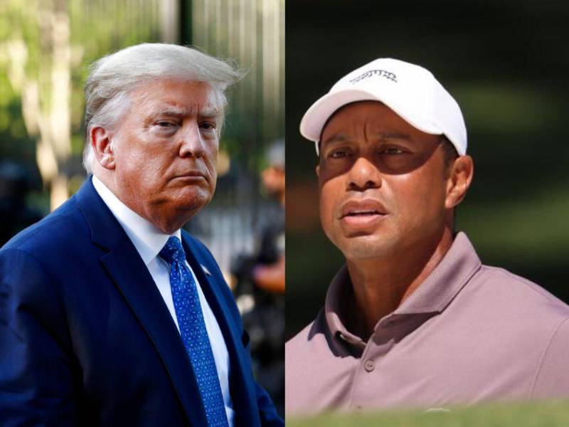 Tiger Woods estuvo involucrado en un accidente de tránsito del que salió ileso pero del que se negó a una prueba de orina. Al momento del accidente hablaba por telefóno, dijo que estaba en comunicación con el presidente, sin especificar si era con Trump.