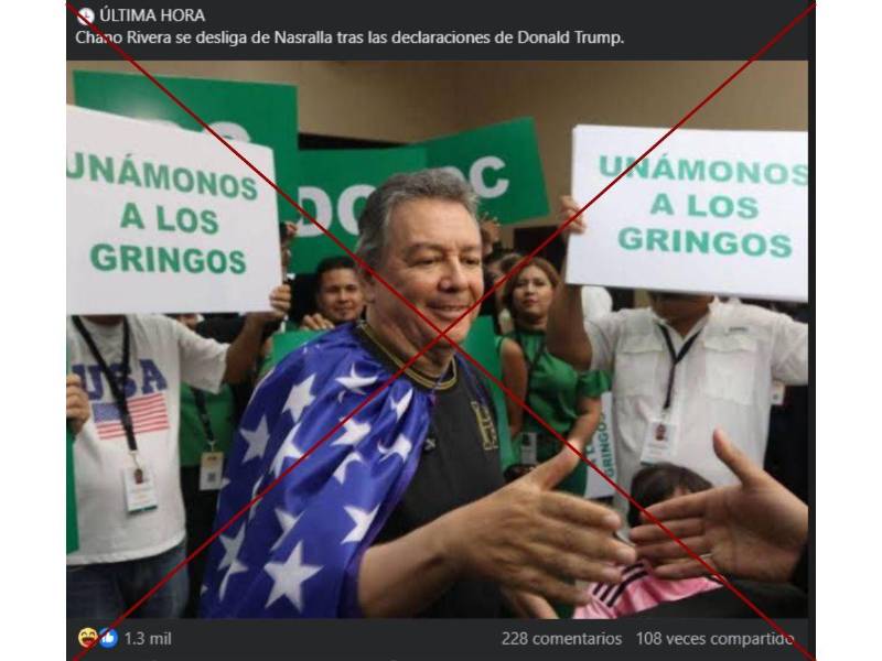 Captura de pantalla a una publicación de Facebook hecha el 27 de noviembre de 2025.