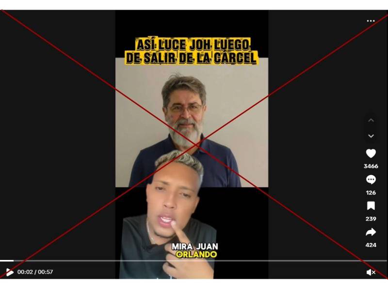 Captura de pantalla a una publicación de TikTok hecha el 4 de diciembre de 2025.