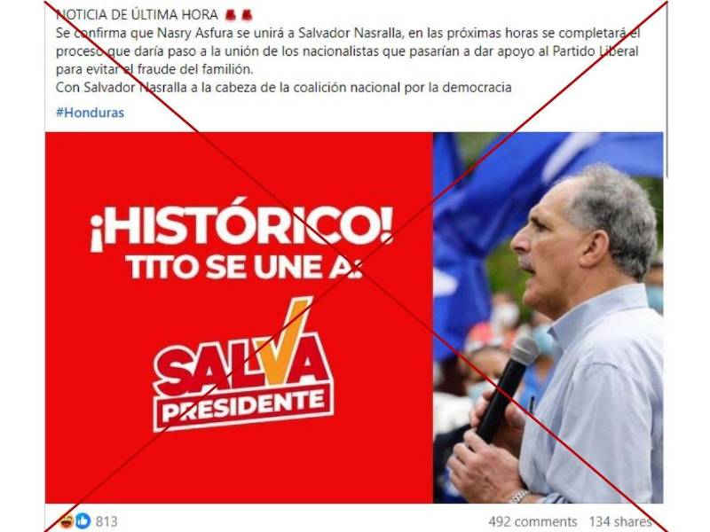 Captura de pantalla a una publicación de Facebook hecha el 12 de noviembre de 2025.