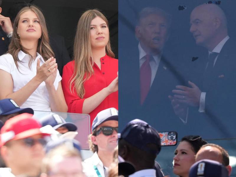 La llegada del presidente de los Estados Unidos, Donald Trump, al estadio MetLife para la final del Mundial United 2026 y también llegó el rey de España