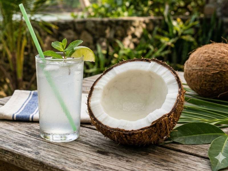 Las bondades de agua de coco por sí solas son extraordinarias. Después del agua, no hay mejor manera de recuperar electrolitos.