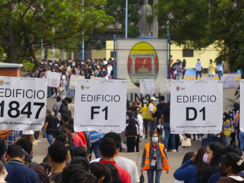 La prueba de admisión se realizará en 15 centros regionales, pero los campus de Ciudad Universitaria, Cortes y Comayagua son los que tienen mayor cantidad de aspirantes.