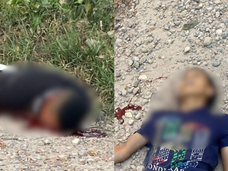 Los dos cuerpos quedaron tendidos en la calle del sector de Jilamito Nuevo.