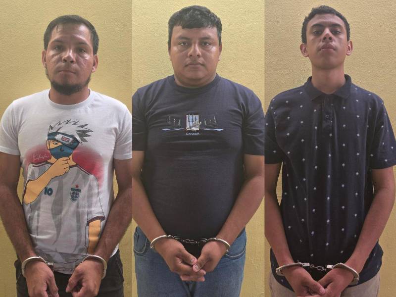 Maycol Marroquín, Andys Sosa y Óscar Martínez conformaron una red de secuestros que operaba en Comayagua.