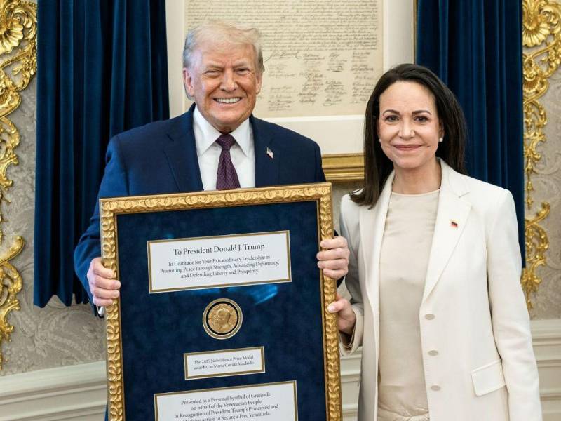 Machado agradeció públicamente al presidente Trump por las acciones que se han efectuado en Venezuela.