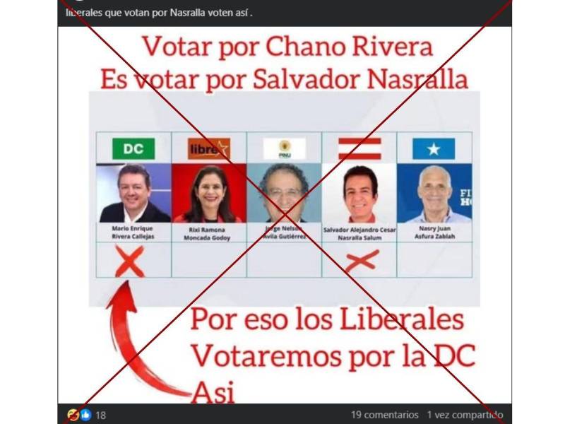 Captura de pantalla a una publicación de Facebook hecha el 28 de noviembre de 2025.