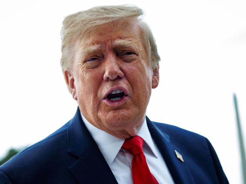 No creo que sea necesario el Ejército, respondió Trump a la prensa en la Casa Blanca.