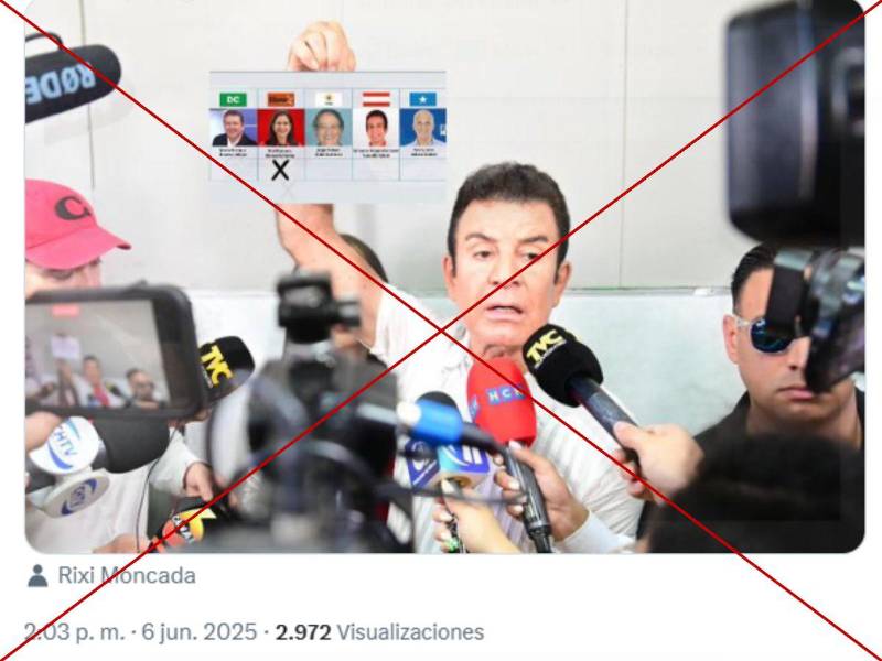 Captura de pantalla a una publicación de X hecha el 10 de junio de 2025