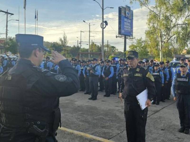 Las máximas autoridades de la Secretaría de Seguridad y Policía Nacional determinaron desarrollar el operativo durante 70 días en el Distrito Central en contra de la criminalidad.