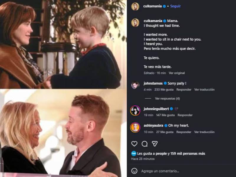 Macaulay Culkin despide a Catherine O’Hara con emotivo mensaje: “Pensé que teníamos más tiempo”