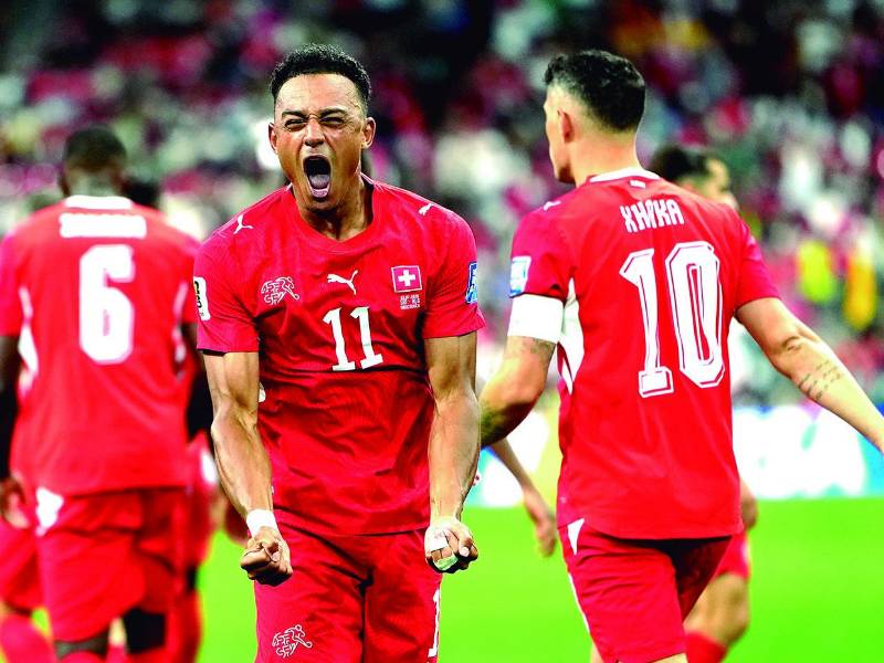 Suiza - promedio de ranking de los rivales: 32Qatar 56Bosnia 64Canadá 30Argelia 28Colombia 13Argentina 1