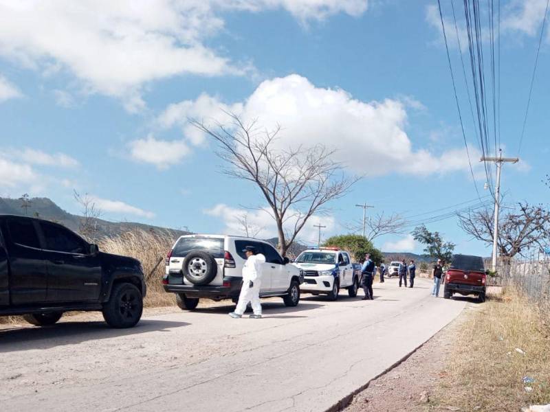 Escena donde se encontró el cuerpo sin vida del hombre.