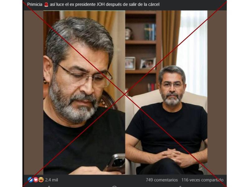 Captura de pantalla a una publicación de Facebook hecha el 5 de diciembre de 2025.