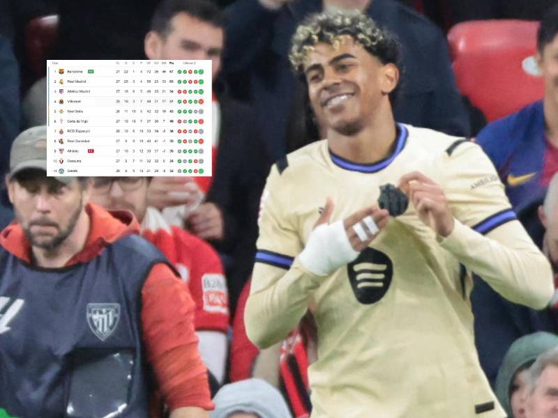 Lamine Yamal le dio el triunfo al Barcelona para que siga con ventaja en la cima.