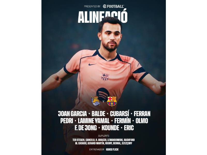 Real Sociedad vs Barcelona EN VIVO: Partido EN DIRECTO HOY, canal dónde verlo ONLINE y alineaciones