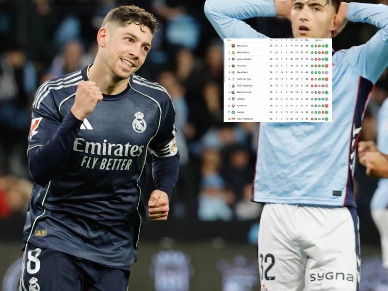Fede Valverde le dio el triunfo al Real Madrid en casa del Celta.