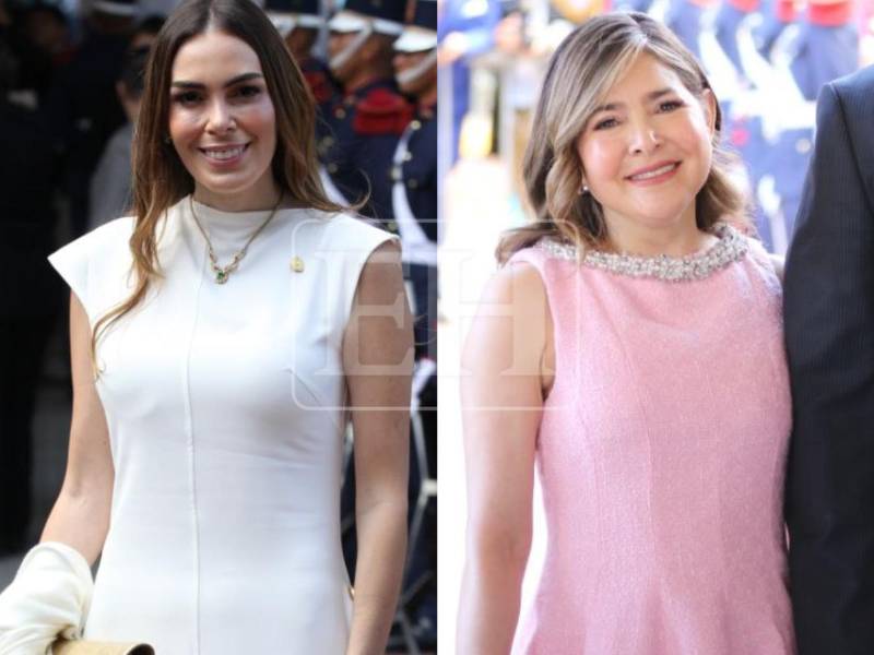 Desde diputadas hasta las esposas del presidente y del alcalde, así lucieron algunas mujeres en la toma de posesión de Nasry Asfura.