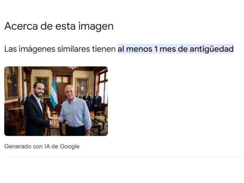 Captura de pantalla a la sección de acerca de esta imagen en Google.