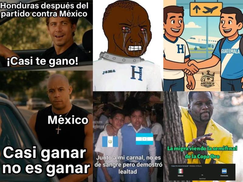 La Selección Nacional de Honduras cayó 1-0 ante México y quedó fuera en semifinales de la Copa Oro 2025. Los divertidos memes que creó la afición tras el final del partido. .
