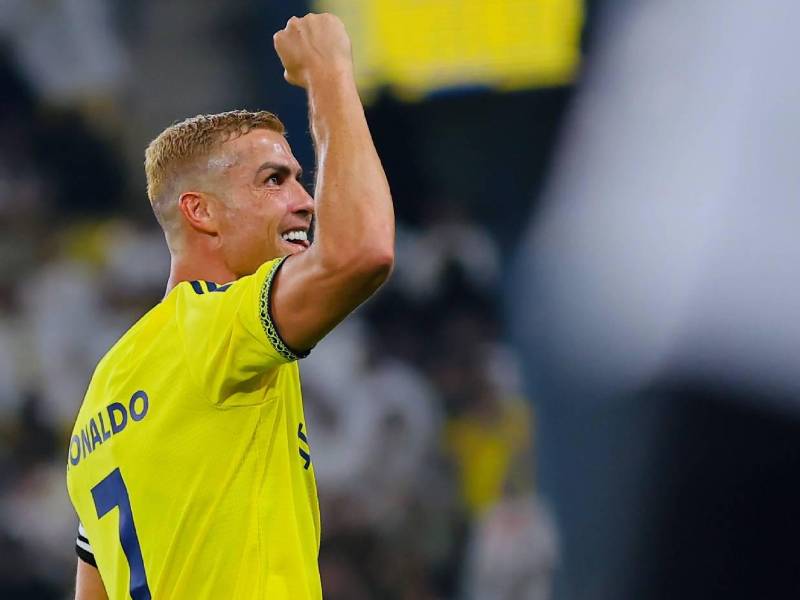 Así celebró Cristiano Ronaldo su gol número 978 de sus carrera.