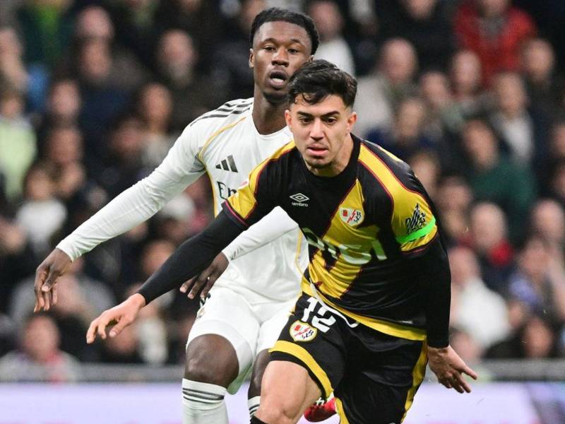 Rayo le está empatando al Madrid en el Bernabéu.
