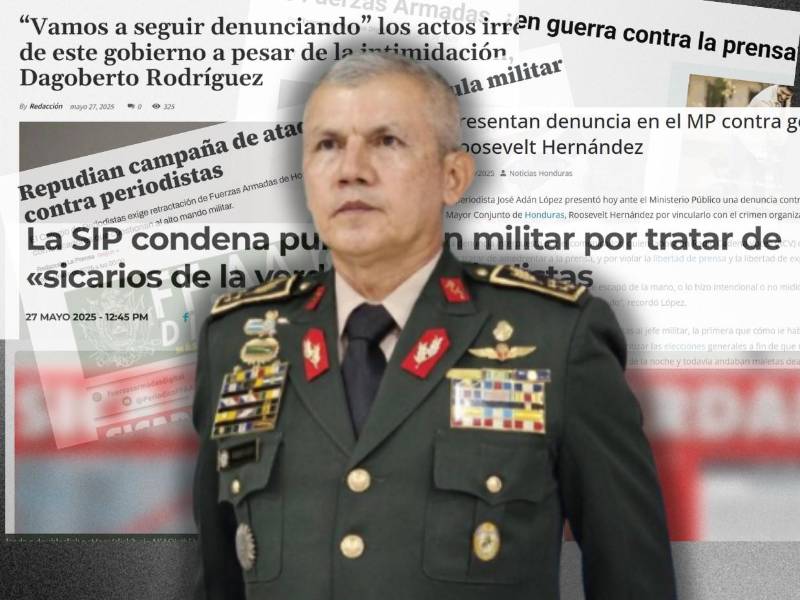 Los ataques de Roosevelt Hernández contra la prensa hondureña han subido cada vez más de tono. Dos periodistas lo denunciaron por varios delitos. Los medios se amparan en organizaciones internacionales.