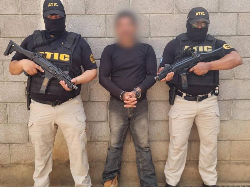 El sospechoso fue capturado en el municipio de Catacamas, Olancho.