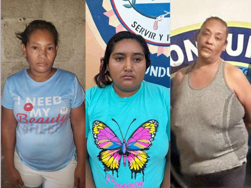 María Ramona Ferrera Rodas, La Diabla, Luzvinia Dahayamara Gutiérrez Palma, La Poderosa y Jesús Arteaga Chuy, capturadas en Sulaco y Marale.