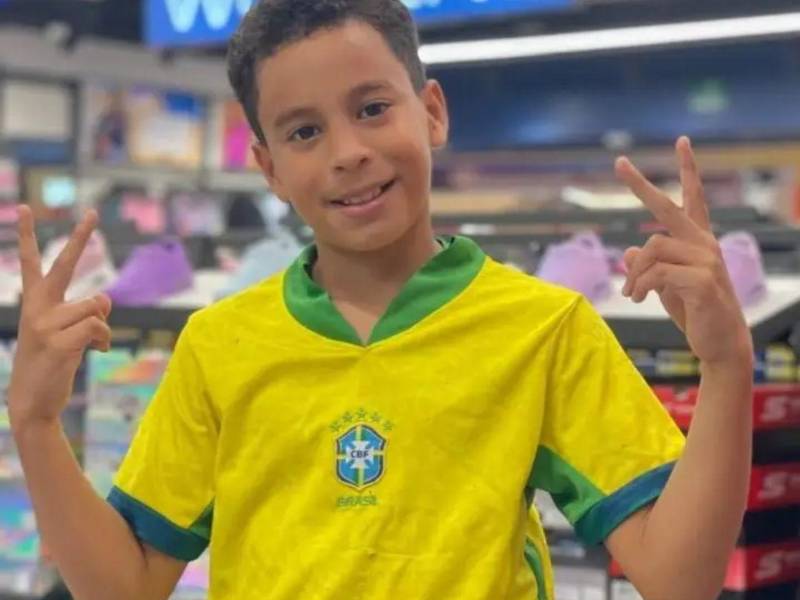 Rostro de Patrick Sammir Girón Chávez, de 10 años.