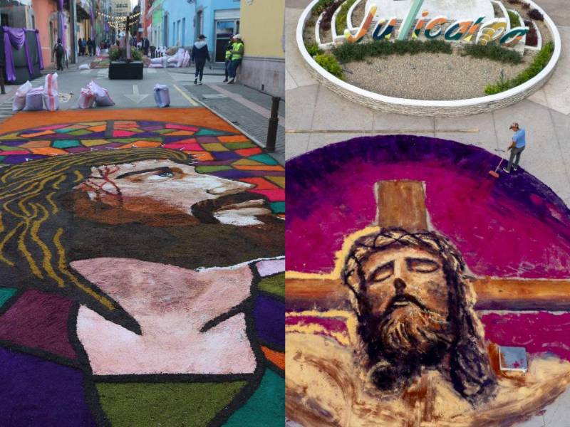 Esta Semana Santa 2026, Honduras se pinta de fe mientras fieles, artesanos y voluntarios trabajan en la elaboración de las tradicionales alfombras de aserrín que decoran calles del país en torno a las procesiones religiosas.