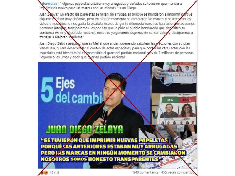 Captura de pantalla a una publicación de Facebook hecha el 19 de diciembre de 2025.