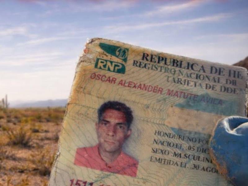 Este es el rostro de Óscar Alexander Matute Ávila.