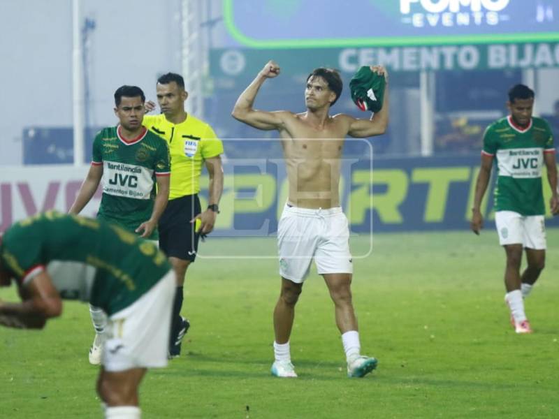 Brian Farioli le dio el empate a Marathón en el último minuto ante Motagua.