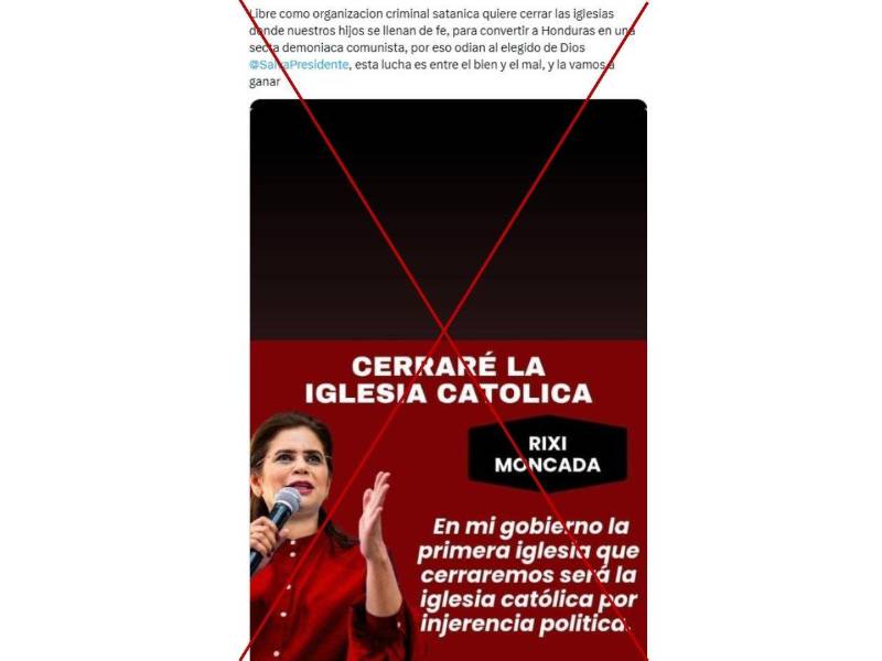 Captura de pantalla a una publicación de X hecha el 17 de octubre de 2025.